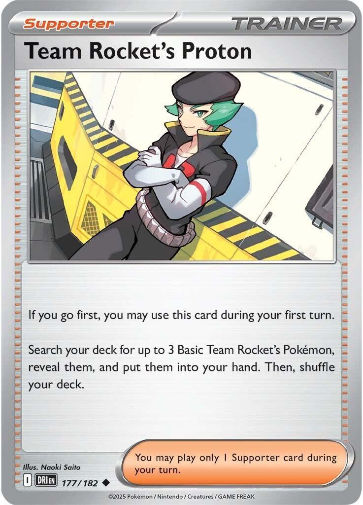[Binder Condition] Team Rocket's Proton #177 Pokemon Destined Rivals