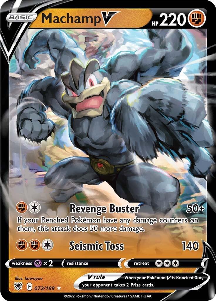 [Binder Condition] Machamp V #72 Pokemon Astral Radiance