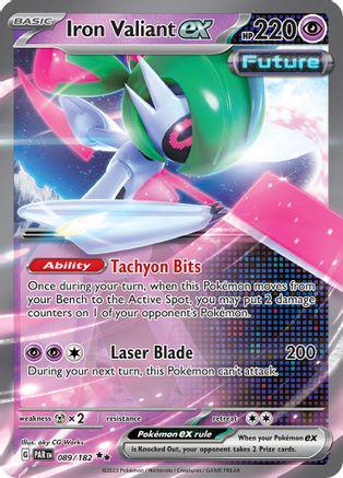 [Binder Condition] Iron Valiant ex [Holo] #89 Pokemon Paradox Rift
